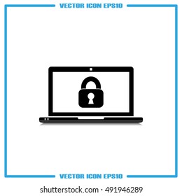 Laptop icon vector illustration