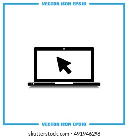 Laptop icon vector illustration