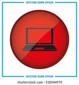 Laptop icon vector illustration 