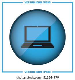 Laptop icon vector illustration 