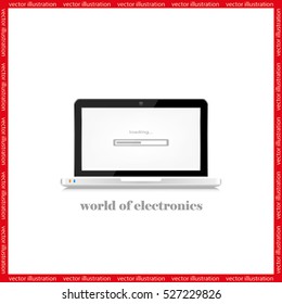 Laptop icon vector illustration.