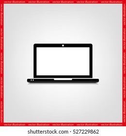 Laptop icon vector illustration.