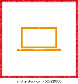 Laptop icon vector illustration.
