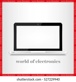 Laptop icon vector illustration.