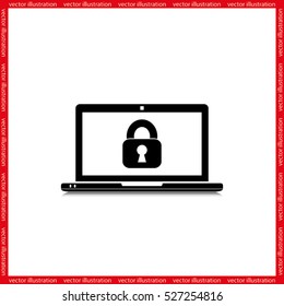 Laptop icon vector illustration
