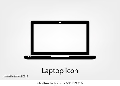 Laptop icon vector illustration.