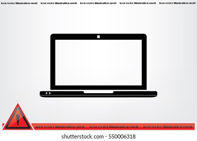 Laptop icon vector illustration
