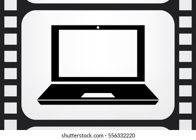 Laptop icon vector illustration 