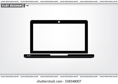 Laptop icon vector illustration.