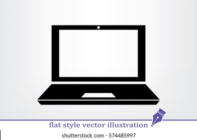 Laptop icon vector illustration 