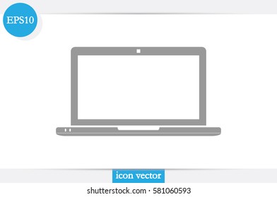 Laptop icon vector illustration.
