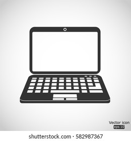 Laptop icon - vector  illustration
