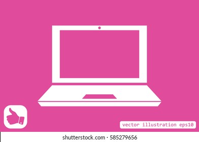 Laptop icon vector illustration 