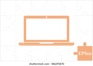 Laptop icon vector illustration
