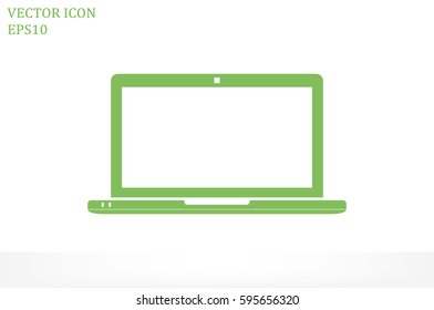 Laptop icon vector illustration.