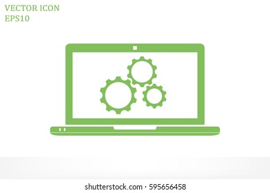Laptop icon vector illustration.