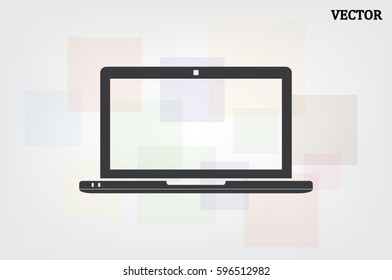 Laptop icon vector illustration