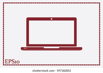 Laptop icon vector illustration