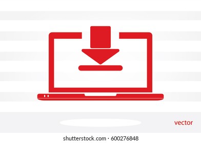 Laptop icon vector illustration