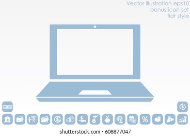 Laptop icon vector illustration 