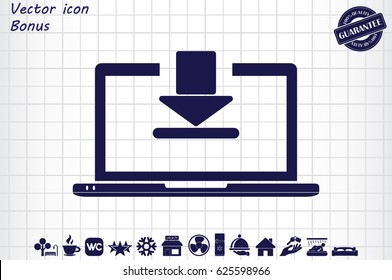 Laptop icon vector illustration