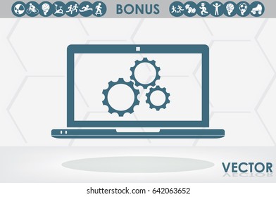 Laptop icon vector illustration