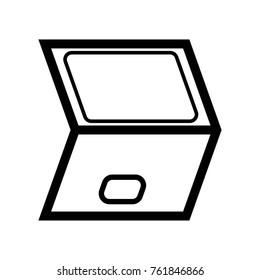 Laptop icon - vector illustration