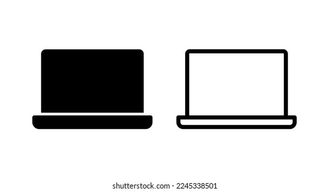 Laptop icon vector illustration. computer sign and symbol