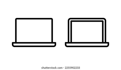 Laptop icon vector illustration. computer sign and symbol
