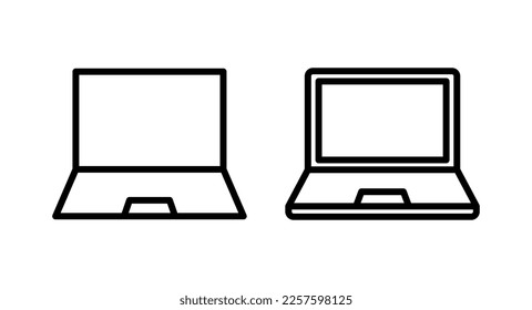 Laptop icon vector illustration. computer sign and symbol