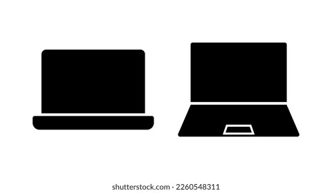 Laptop icon vector illustration. computer sign and symbol