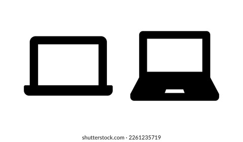 Laptop icon vector illustration. computer sign and symbol