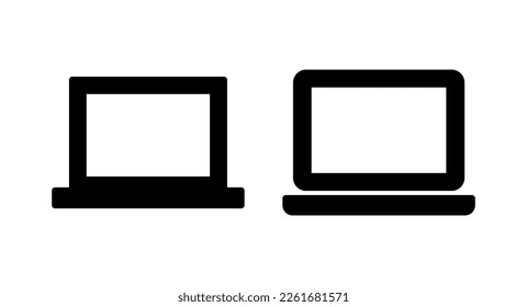 Laptop icon vector illustration. computer sign and symbol