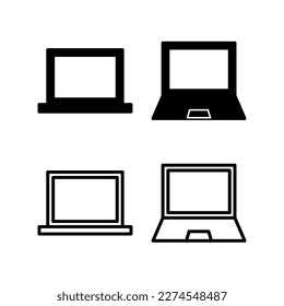 Laptop icon vector illustration. computer sign and symbol