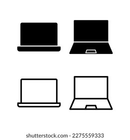 Laptop icon vector illustration. computer sign and symbol