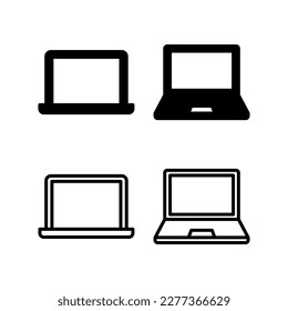 Laptop icon vector illustration. computer sign and symbol