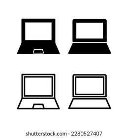 Laptop icon vector illustration. computer sign and symbol