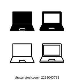 Laptop icon vector illustration. computer sign and symbol