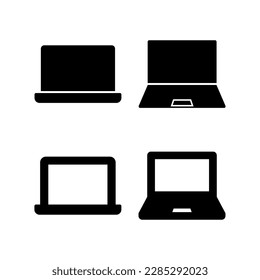 Laptop icon vector illustration. computer sign and symbol