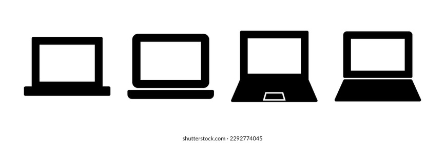 Laptop icon vector illustration. computer sign and symbol