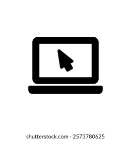 Laptop icon vector illustration. computer sign and symbol