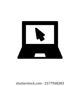 Laptop icon vector illustration. computer sign and symbol