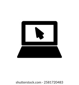 Laptop icon vector illustration. computer sign and symbol