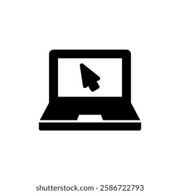Laptop icon vector illustration. computer sign and symbol
