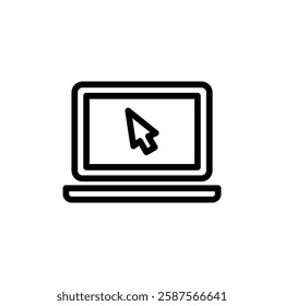 Laptop icon vector illustration. computer sign and symbol