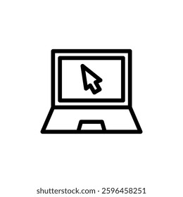 Laptop icon vector illustration. computer sign and symbol
