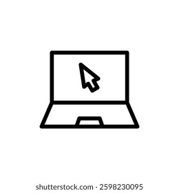 Laptop icon vector illustration. computer sign and symbol