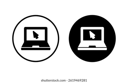 Laptop icon vector illustration. computer sign and symbol