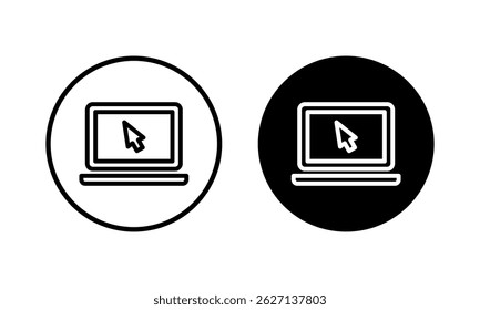 Laptop icon vector illustration. computer sign and symbol