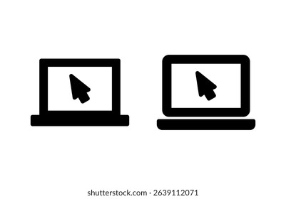 Laptop icon vector illustration. computer sign and symbol